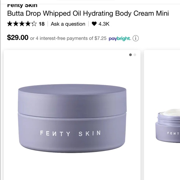 Fenty Beauty Other - Fenty Skin ‘Butta Drop’ Whipped Oil Body Cream